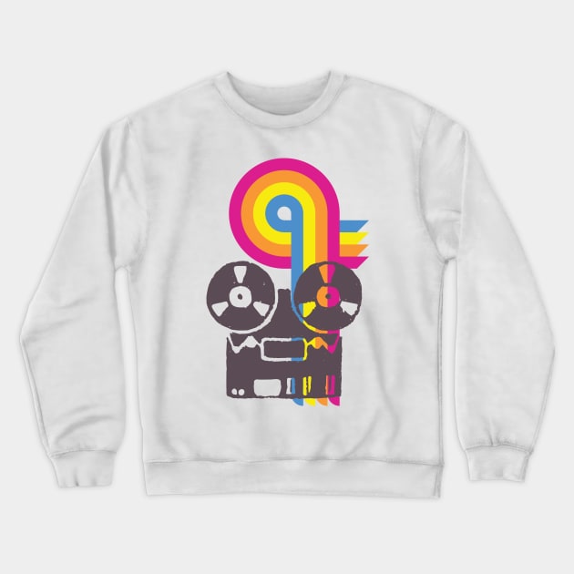 REEL TO REEL (Dark Print) Crewneck Sweatshirt by RCDBerlin